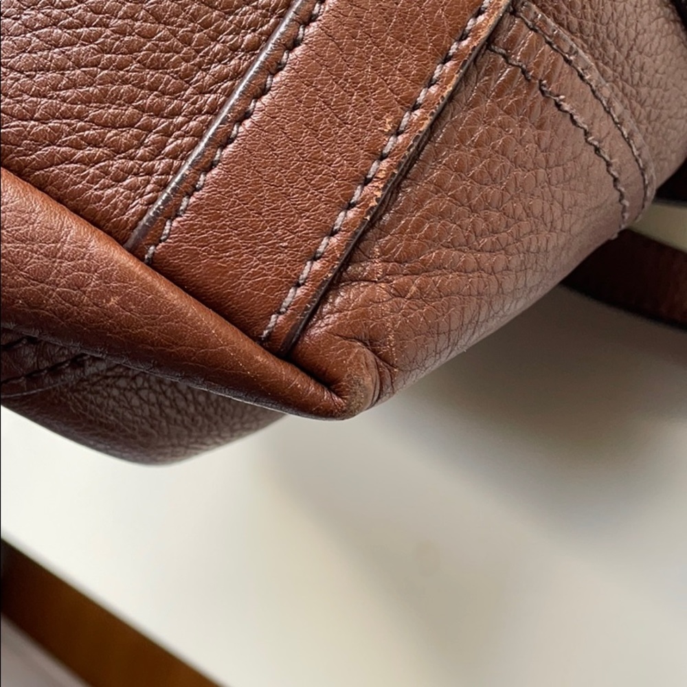 Prada classic brown leather handbag - Picture 15 of 16
